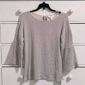 Striped Bell Sleeve Top